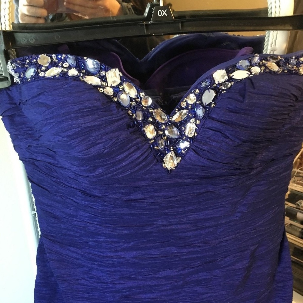 Royal Blue mermaid style gown dress